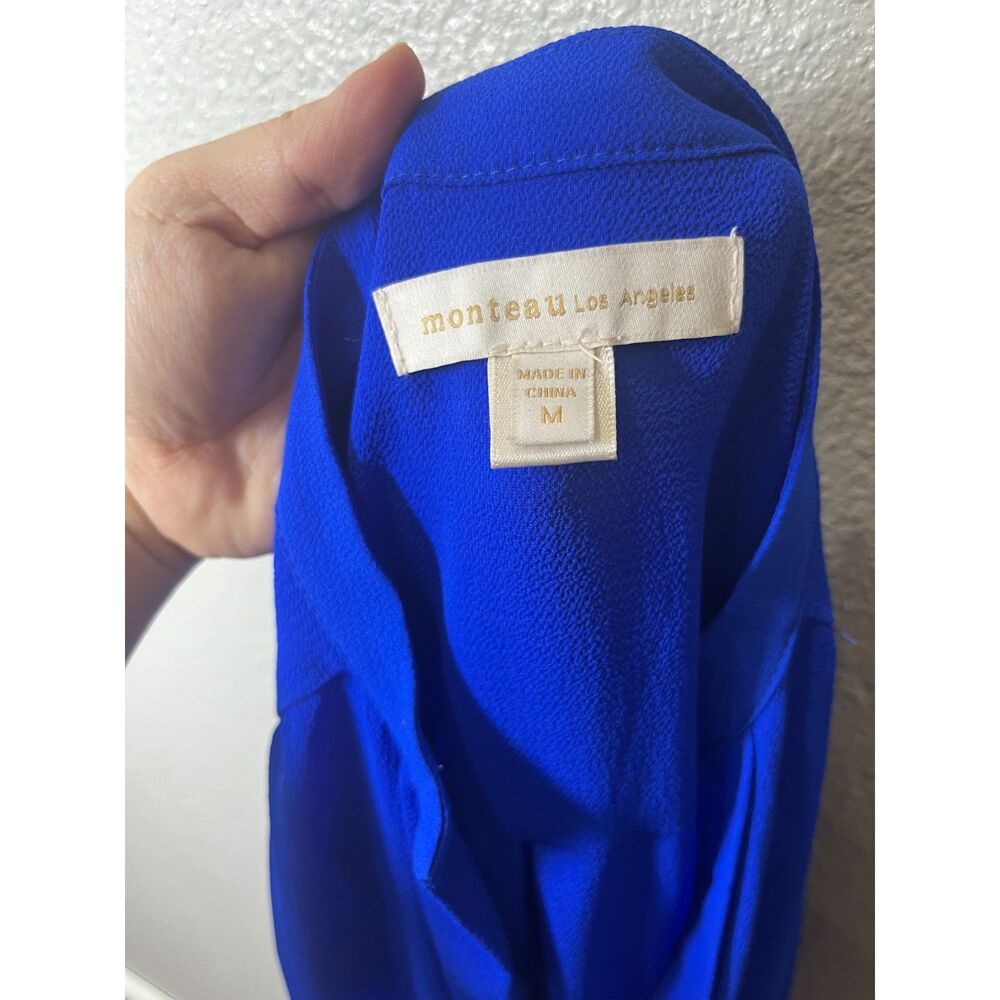 Monteau Size Medium Dress Cinched waist with belt - Picture 4 of 5